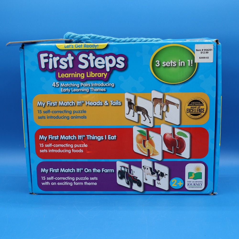 The‎ Learning Journey 1st Steps Learning Library 3 Educational Games Ages 2+